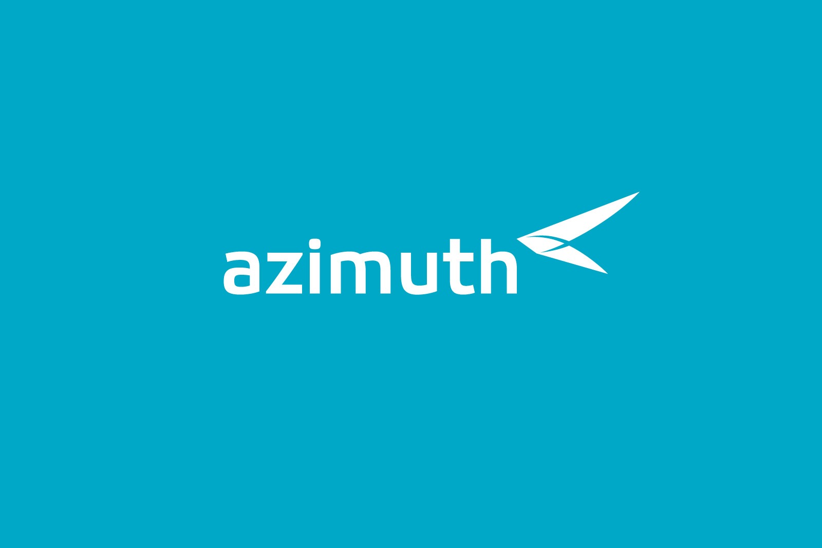 Авиакомпания Азимут, логотип на голубом, Azimuth Airline logo