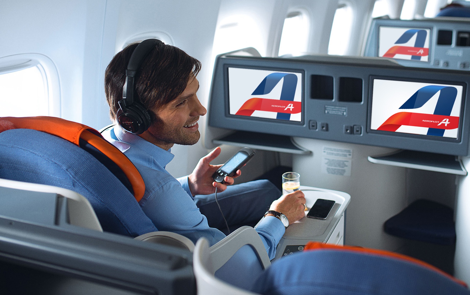 Фирменный стиль авиакомпании, Asgard Branding, лого Аэрофлот, Aeroflot, , re-branding, салон самолета