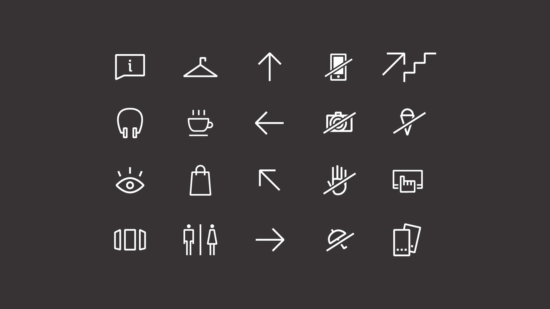 Музей Фаберже, система навигации, пиктограммы, Аsgard, sign system, icon design