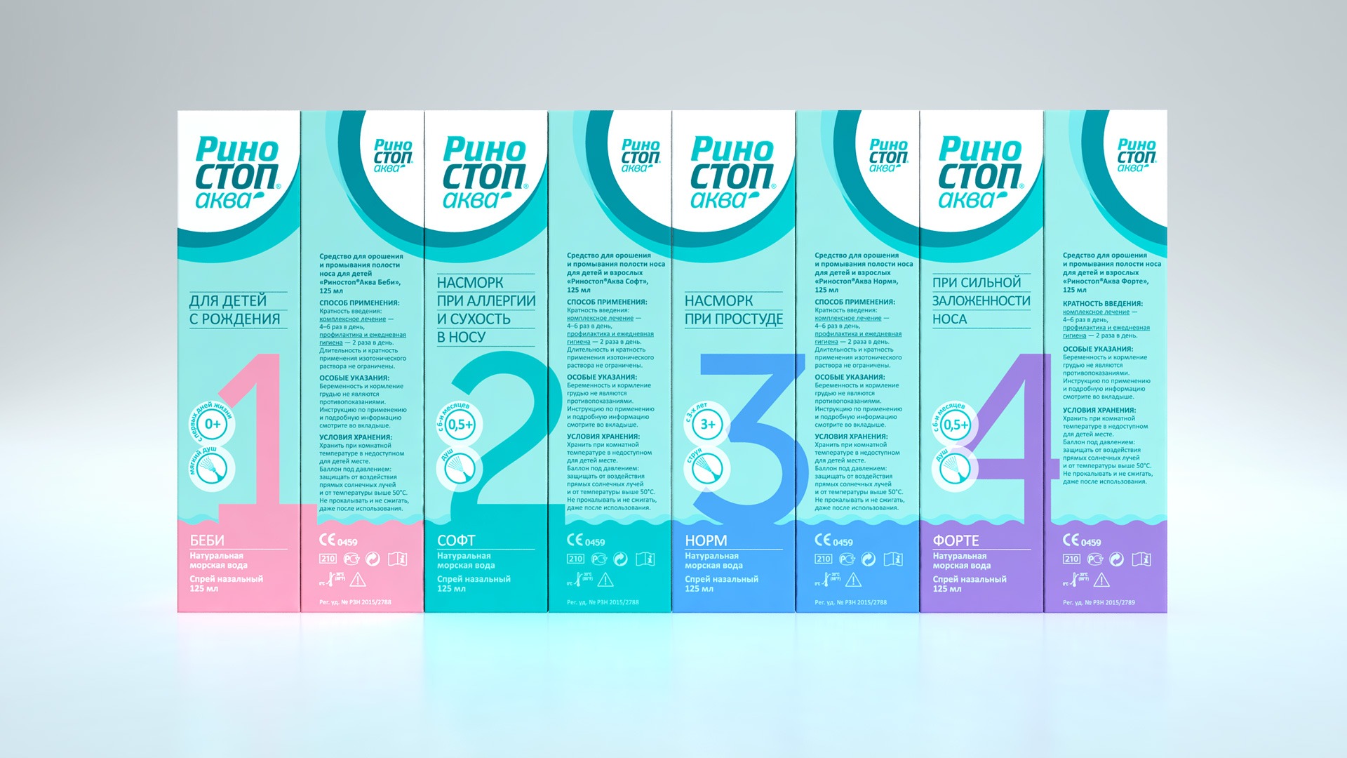 ОTC Pharm, Риностоп Аква, дизайн упаковки, упаковка для лекарства