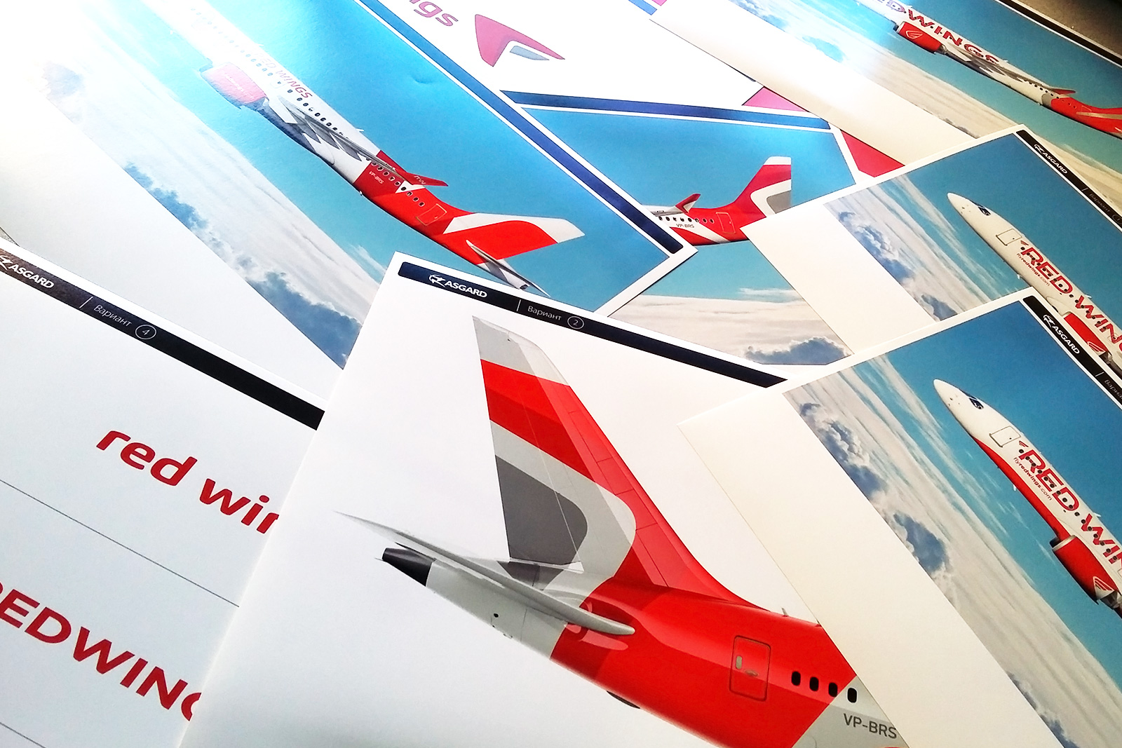 Asgard Branding, Red Wings, livery sketching, livery design, ливрея самолета, redwings