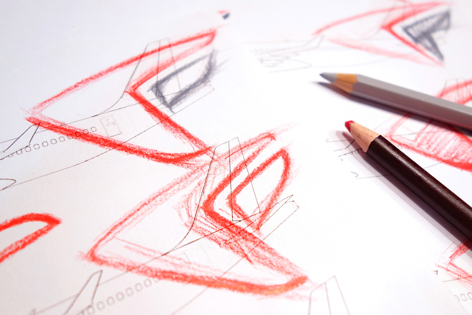 Asgard Branding, Red Wings, logo sketching, лого дизайн, рабочий процесс, speedbird