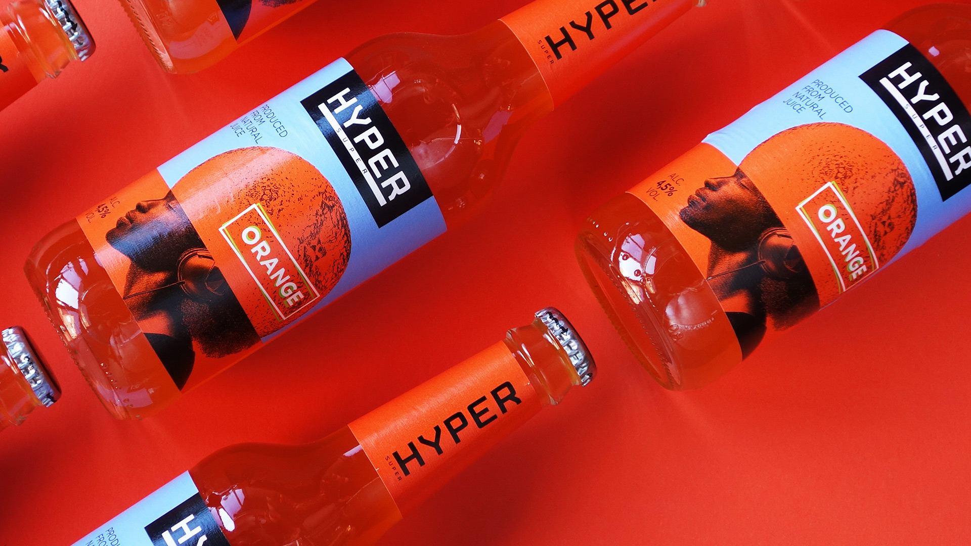 Hyper, напиток, Asgard Branding, Асгард Брендинг, упаковка, апельсин, голова, оранжевый, напиток, Hyper