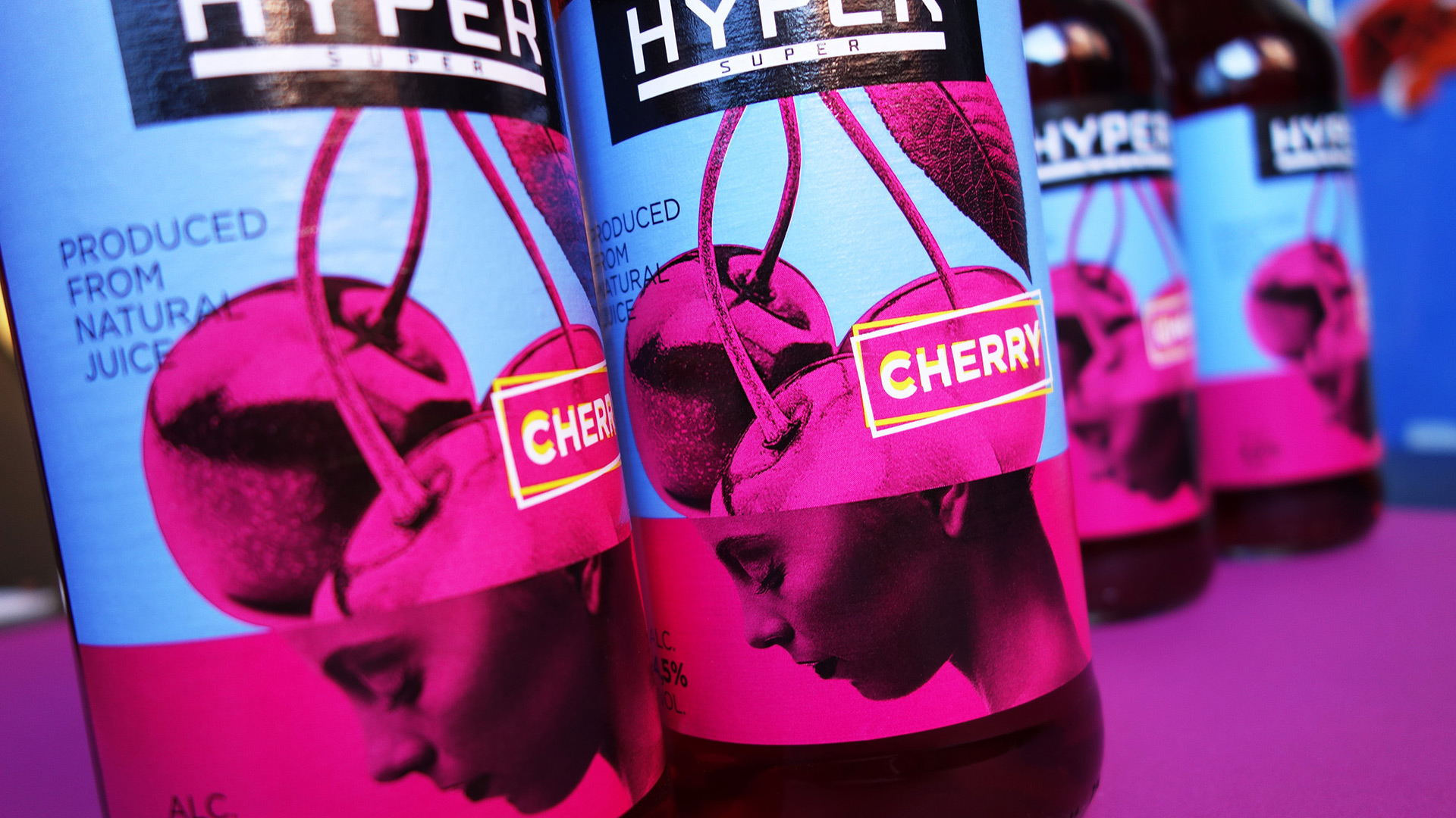 Hyper, напиток, Asgard Branding, Branding, homofructus, packaging, illustration, packaging design, head, cherry