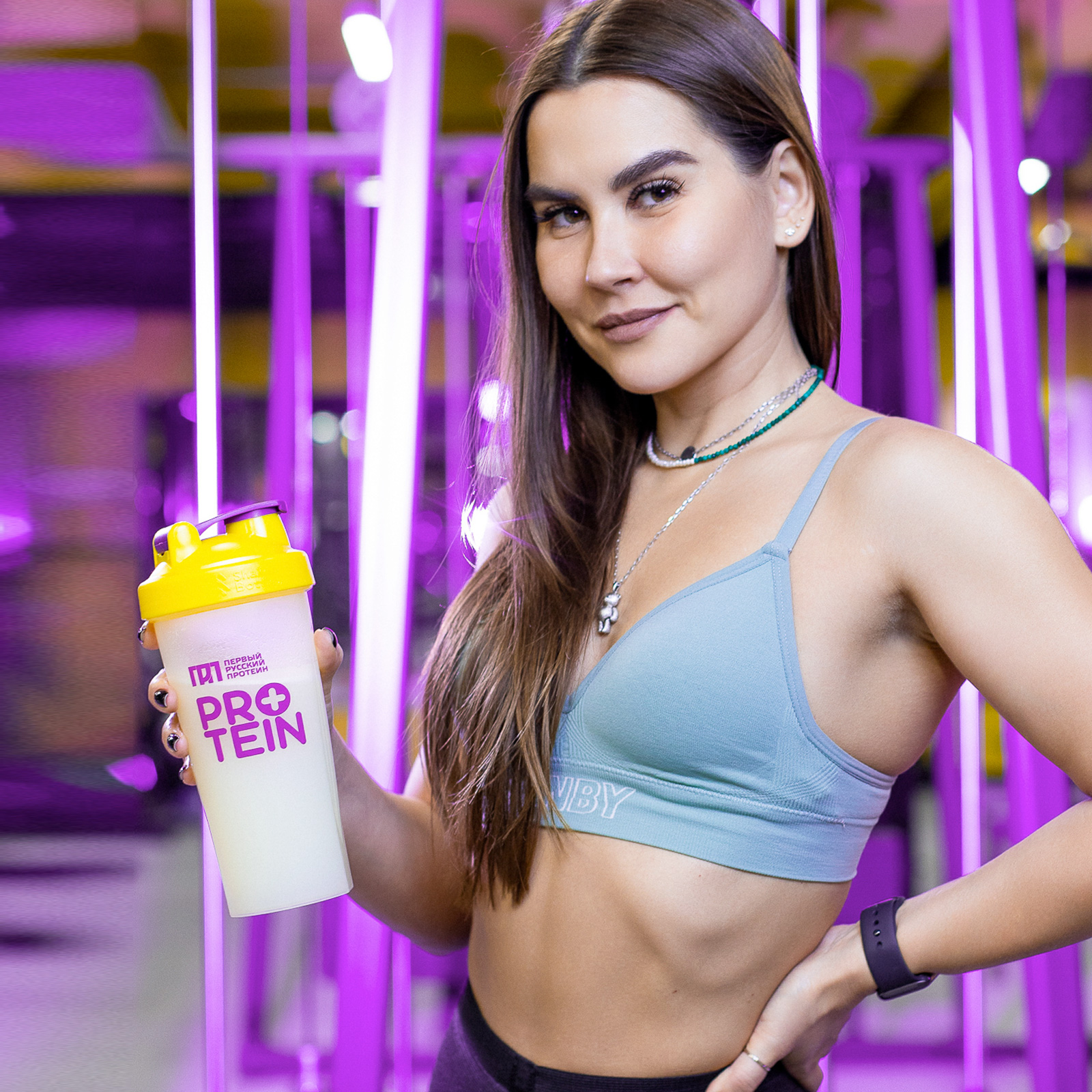 Protein спортпит для компании первый русский протеин, промо товарной марки,
