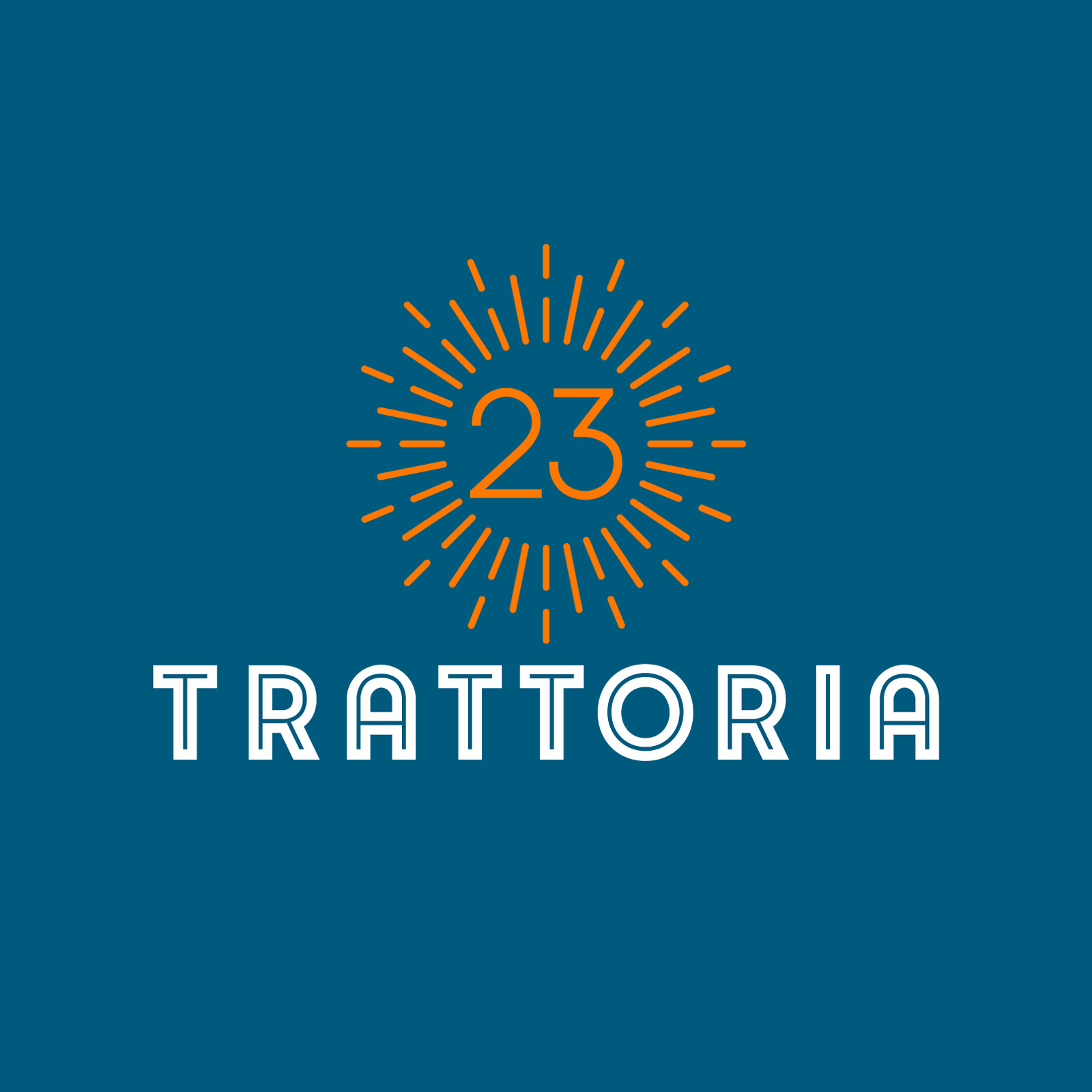 Trattoria 23, брендинг, HoReCa, logo, restaurant branding, Asgard Branding
