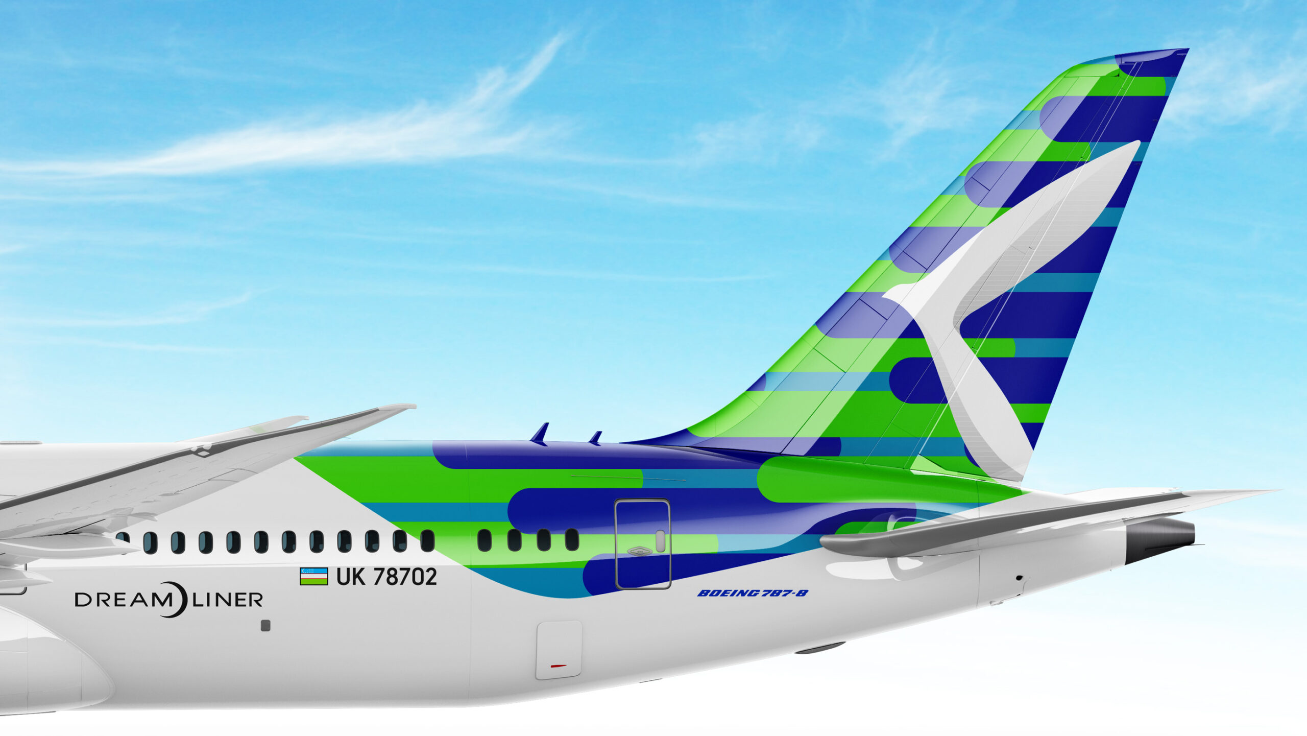 uzbekistan airways, airlines corporate identity, livery design, jet ikat, pattern design, aircraft tail, bird icon