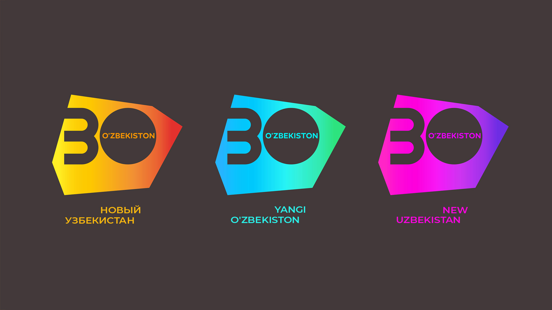 Independence Day Uzbekistan 30, Asgard Branding, anniversary identity, anniversary logo
