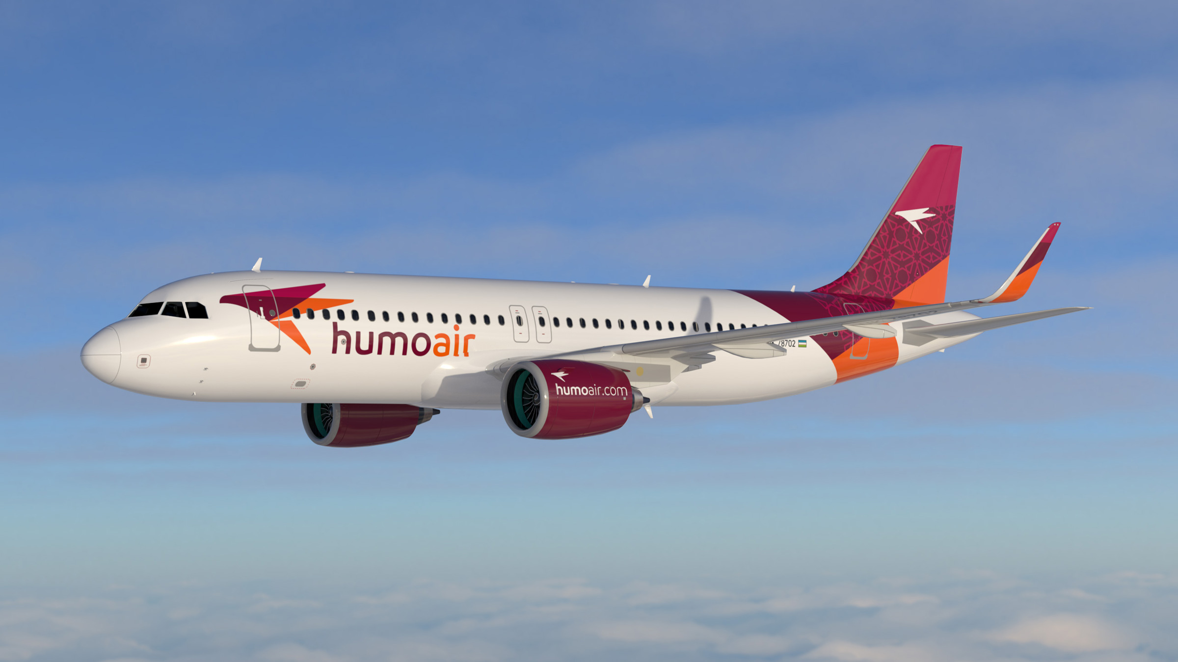 Airplane livery, Humo air, airline branding, Asgard Branding, airline identity