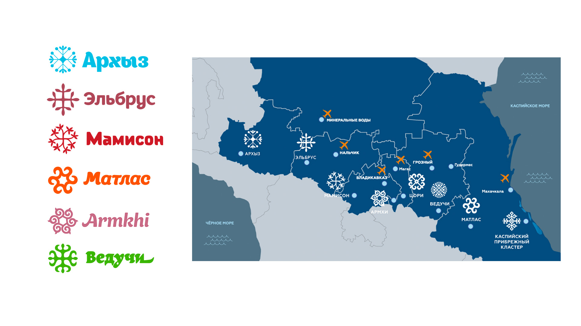Курорт Архыз, rebranding, старая система брендинга курортов, кавказ, рф