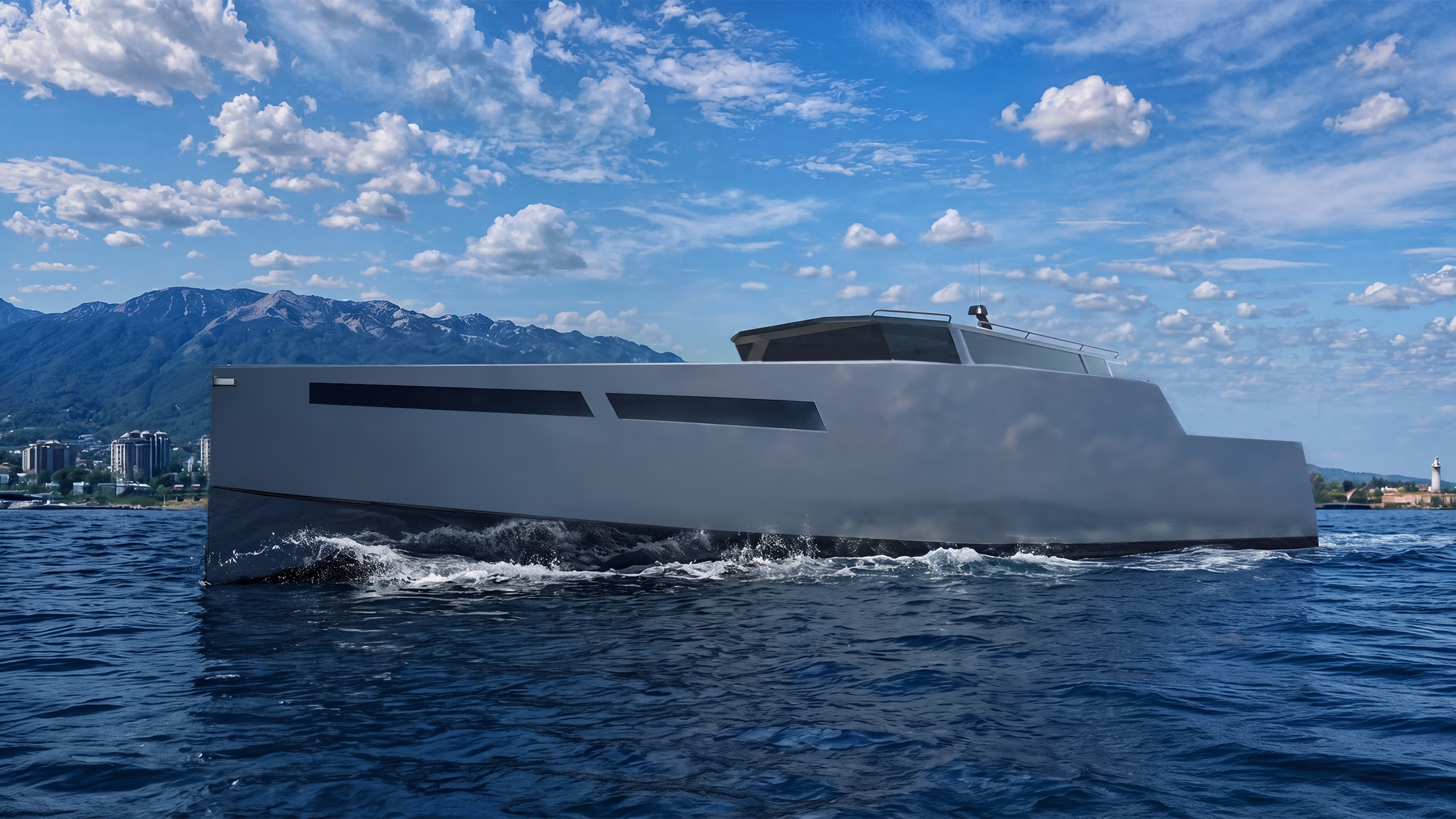 Дизайн моторной яхты, яхта AQUILA, 3d модель, модель яхты, модель моторной яхты, дизайн яхты, прототипирование яхты, моделинг яхты, визуализация яхты, промышленный дизайн