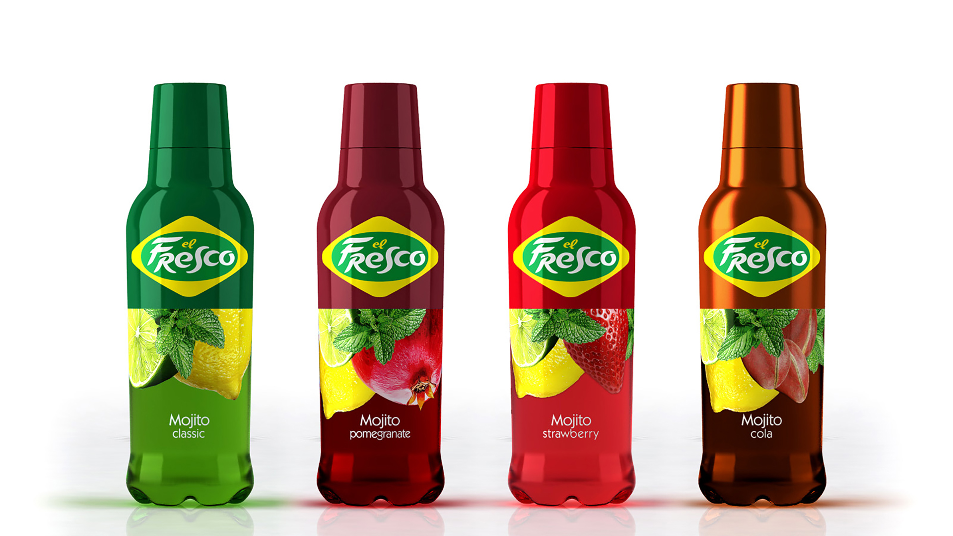 El Fresco Mojito, El Fresco Mojito дизайн бутылки, дизайн бутылки, логотип, дизайн упаковки, знак, символ, дизайн логотипа