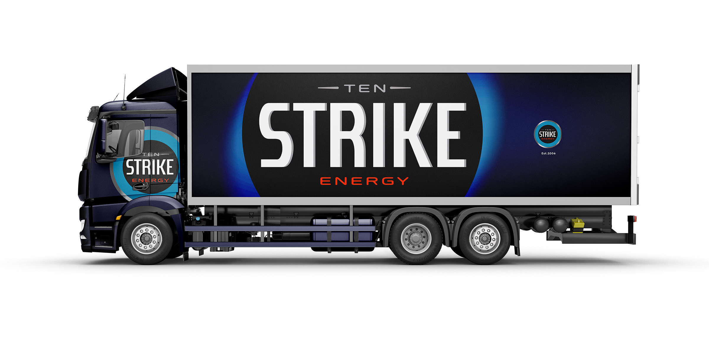 Ten Strike, Ten Strike Abbe, редизайн, дизайн грузовика, дизайн баннера, логотип, знак, дизайн логотипа